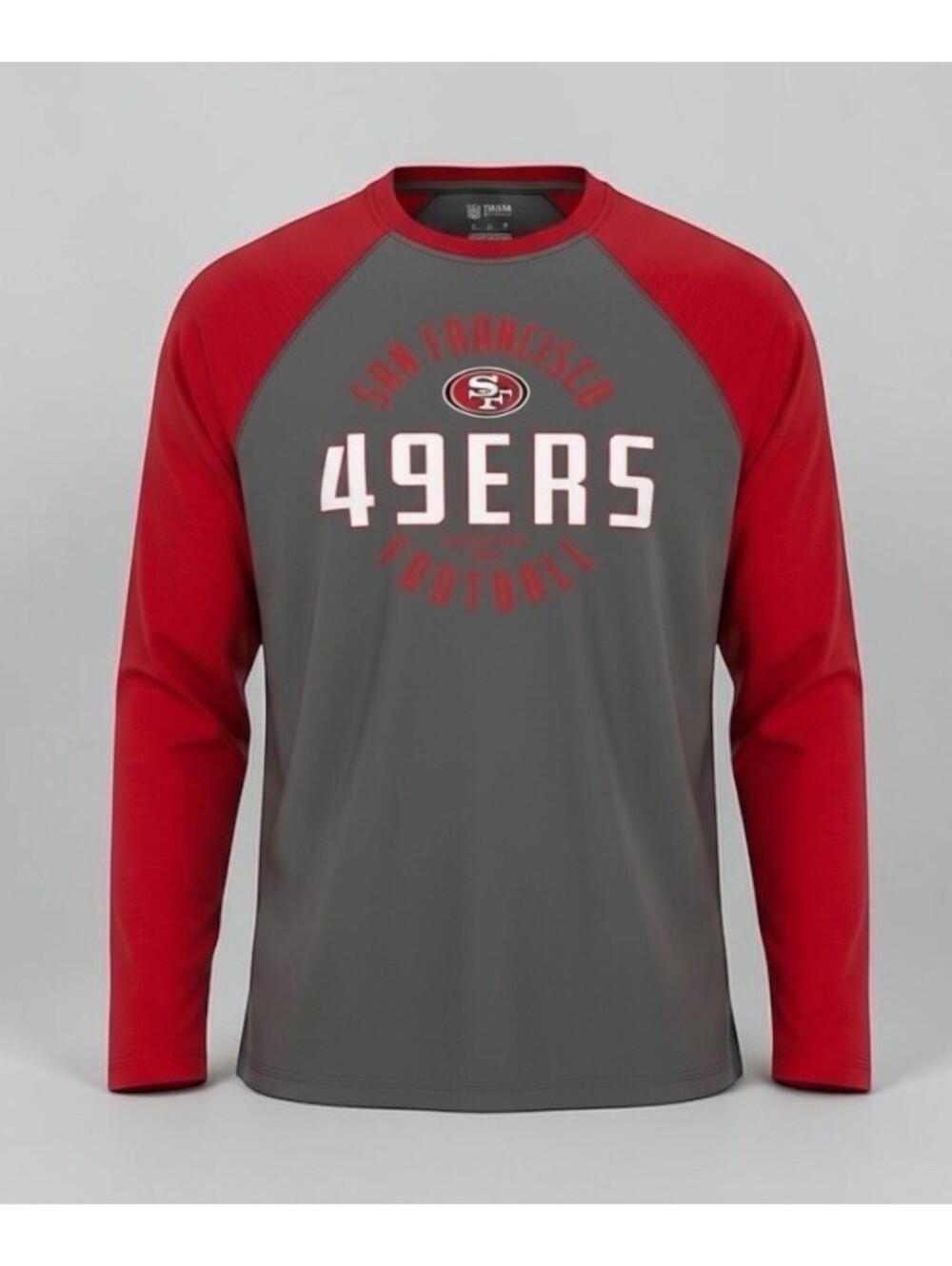 San Francisco 49ers NFL Shirt Men’s XL Long Sleeve Football Fan Gray Red NWT